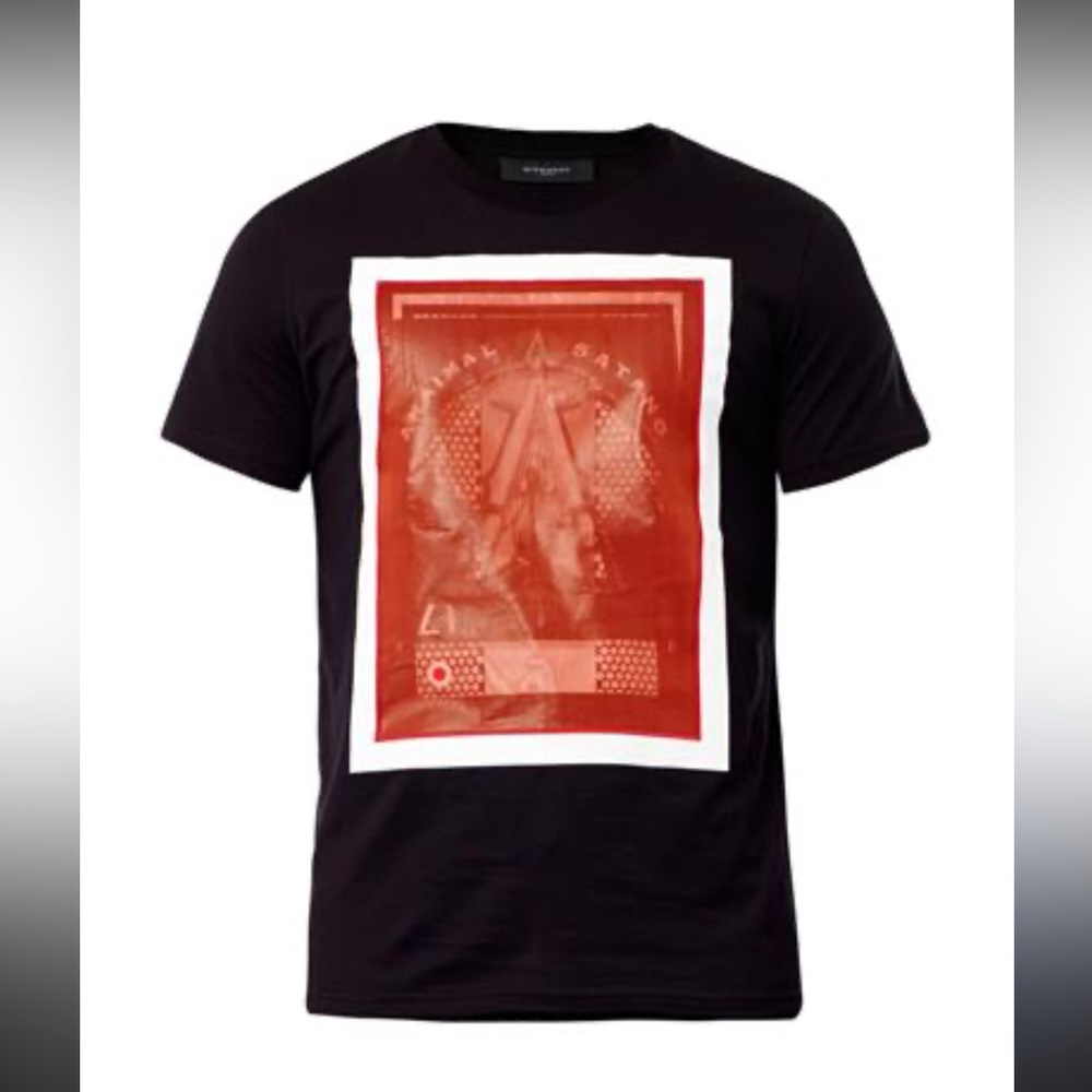 Givenchy Animal Satano Silk Square-Print Tee